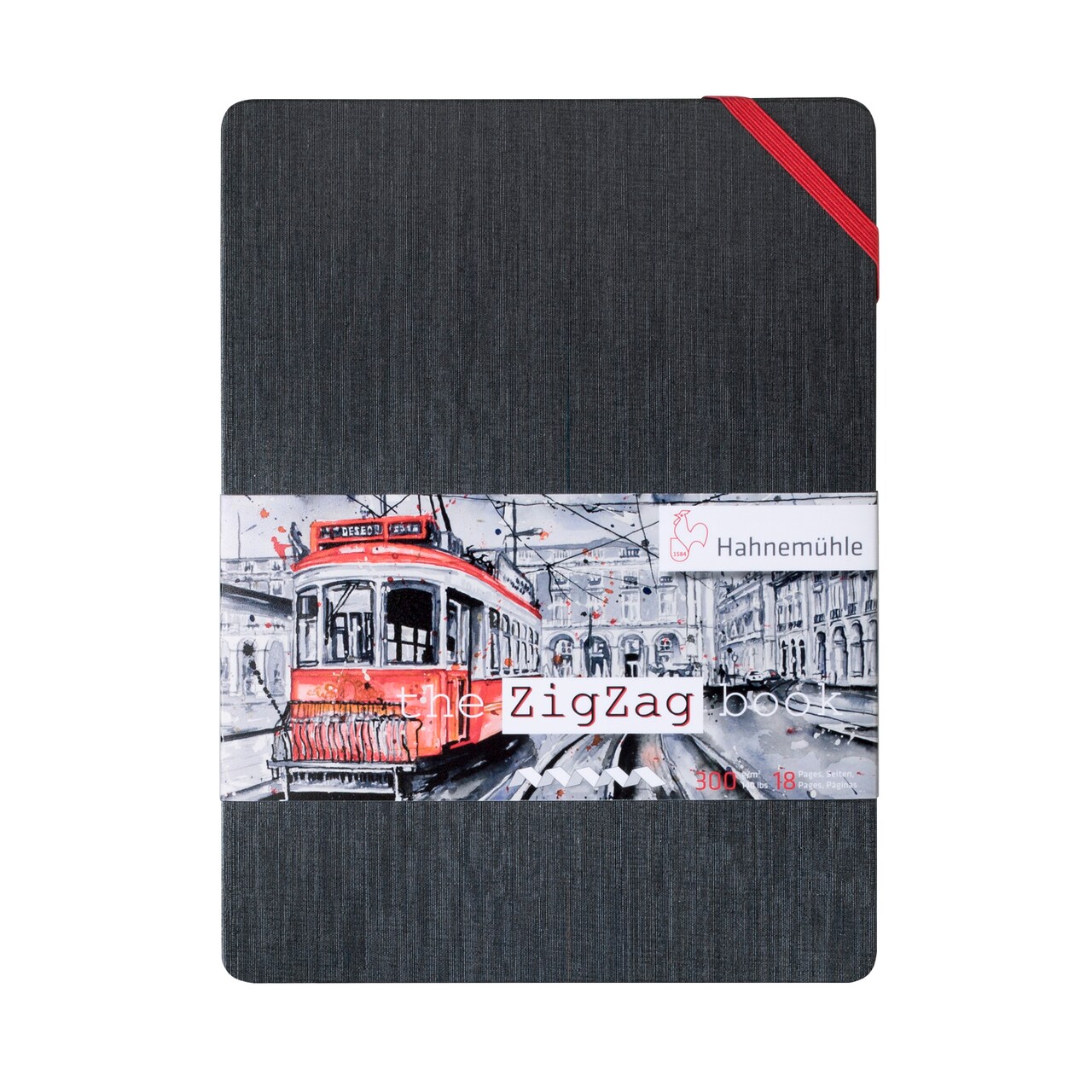 Hahnemuehle Zigzag Watercolor Book, 18 Panels, 5.8" X 8.3"